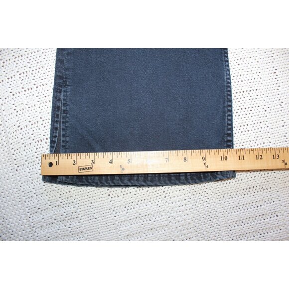 Calvin Klein Y2K wide leg Blue jeans Super High Rise Flare Size 30 Retro Denim - Picture 6 of 9